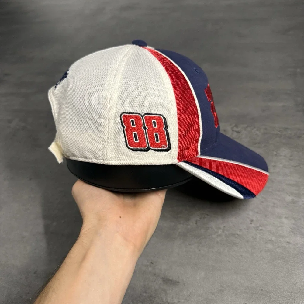 Dale Earnhardt Jr Hat Chase Authentic Cap Nascar F1 White Blue National Guard 88